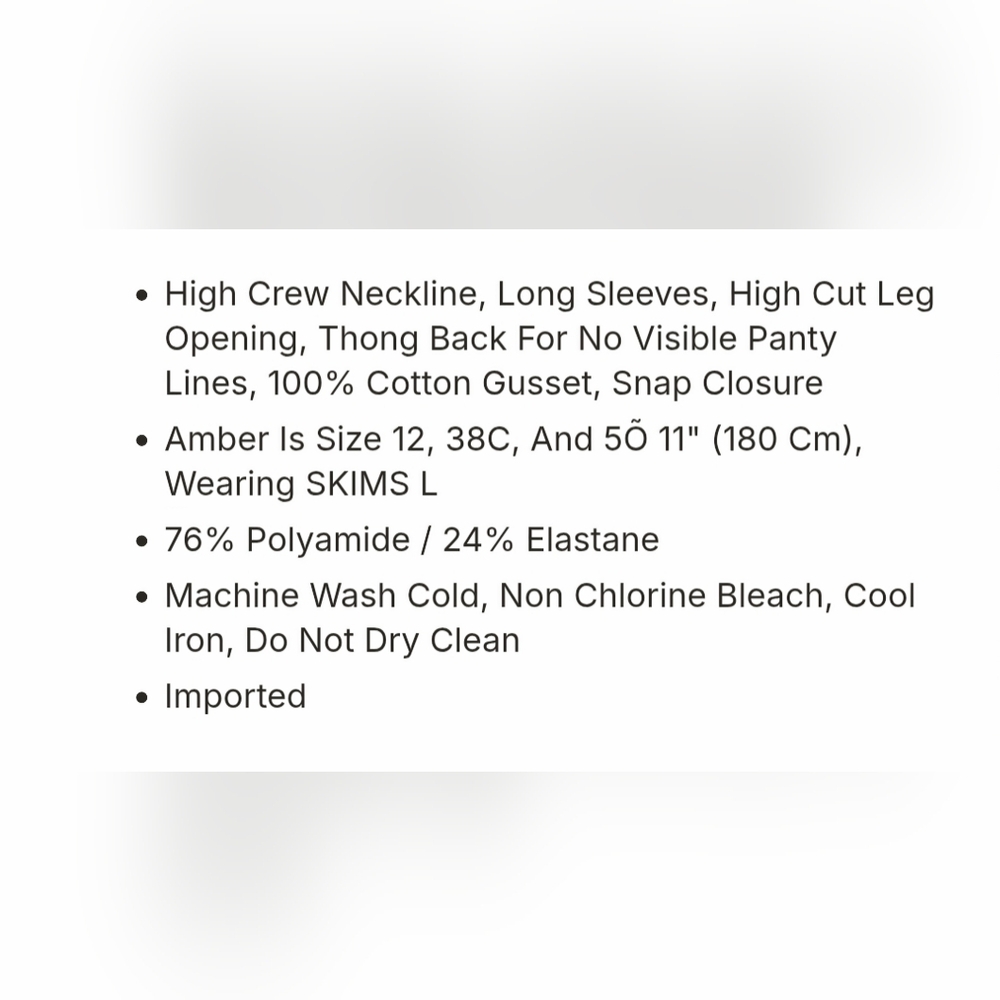 SKIMS!! Fits Everybody High Neck Thong Bodysuit- In Cocoa!! SOLD OUT COLOR!! - Picture 8 of 9
